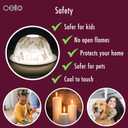 2 x Cello Porcelain Tealight Holder Dome - Special Friend Butterfly Design with 3D Projection & Loving Message for Scented Unscented Tealights & LED Candle Wax Warmer Mom Easter Women Gifts Ornament Home