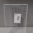16inch Freezer Wire Storage Organizer Baskets, Household Refrigerator Bins with Built-in Handles for Cabinet, Pantry, Closet, Bedroom