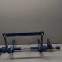 Gym1 Pull Up Bar for Doorway | Door Frame | No Screws Installation for Upper Body Fitness Workout at Home Gym | Made from Professional-Grade Steel (Blue / Silver)