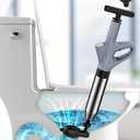Toilet Plunger, High Pressure Toilet Plunger, Air Drain Blaster with Real-Time, Heavy Duty Plunger for Bathroom, Sink, and Plumbing Clogs