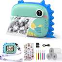 HiMont Kids Camera Instant Print, Selfie Digital Camara for Kids with Print Paper & 32G Card, 2.5K Video & Instant Print Camera with Color Pens for DIY, Fun Gift for Girls Boys 3-12 Years Old (Blue)