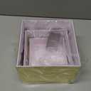 3 Pcs Gold Acrylic Risers Display Stands, Mirrored Nesting Cube Boxes Pedestal for Figures Collectibles, Jewelry Purse Wallet Showcase Blocks, Buffet Risers Food Display Catering Dessert Cake