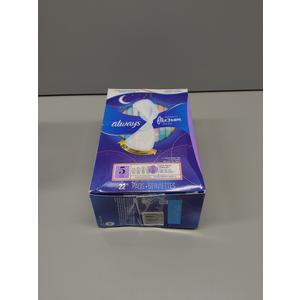 Always Infinity Size 5 Extra Heavy Overnight Pads with Wings, Unscented 22 Pads