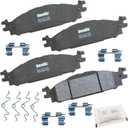 Bendix Priority1 CFC1508 Ceramic Front Brake Pads for Ford Explorer 2011-2019, Flex 2009-2019, Taurus 2010-2019, Lincoln MKS 2009-2012, MKT 2010-2019 (Only models with 325mm Rotor)