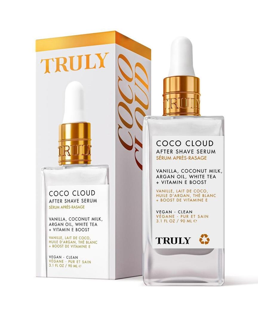 Truly Luxury After Shave Serum | Soothing & Hydrating Post Shave Treatment to Prevent Ingrown Hair For Smooth, Irritation-Free Skin (3.1 fl oz)