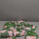 10PCS Fake Rose Garland, 7.5Ft Artificial Vines Flowers Hanging Rose Vine forfor Table Wedding Backdrop Arch Wall Party Mantle Festival Decor (Pink)