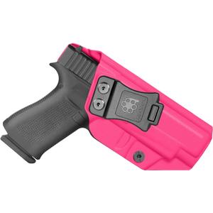 Glock48 Holster IWB OWB Kydex Holster Fit: Glock 48 & Glock 48 MOS Pistol  Inside Waistband Concealed Carry  Adjustable Cant & 'Posi-Click' Retention  No Wear - No Jitter - USA Made by Amberide (Right Hand Draw)