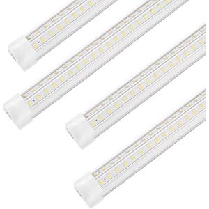 XLNYUUI Led Shop Lights, 4FT LED Light 50W 6500K 7000LM Daylight,Led Garage Light,Linkable Clear Cover Integrated V-Shape for Garage Warehouse Workbench Workshop(4-Pack)