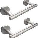 Brushed 2 Pack Toilet Paper Holder SUS304 Stainless Steel Double Post Pivoting Toilet Paper Roll Holder Wall Mounted Toilet Tissue Holder for Commercial Bathroom RV