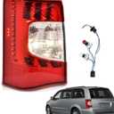 For 2011 2012 2013 2014 2015 2016 Chrysler Town & Country Tail Lights w/Bulbs LED Halogen Assembly for 11-16 Town and Country Taillights Brake Rear Lamps, LH Driver Side CH2800198