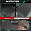 Floor Mats for Toyota Prius V 2012 2013 2014 2015 2016 2017, Prius V Floor Mats Custom Fit TPE Summer Winter Protection, Non-Slip Waterproof, Prius Mats Accessories