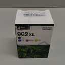 962XL Ink Cartridge 962 XL 9015e Ink Remanufactured for HP 962XL Ink Cartridges Combo Pack Works for HP Office Jet Pro 9015e 9010 9025e 9025 9015 9018e 9020 for HP Ink 962 (Black Cyan Yellow Magenta)