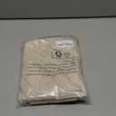 LAMIT Beige Curtains 36 Inches Long, Faux Linen Textured Light Filtering Drapes for Cafe, Rod Pocket Boho Burlap Privacy Window Panels for Small Windows/Basement, 2 Panels, 29 x 36 Inch