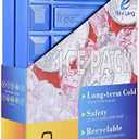 REV. LANG Large Freezer Cold Ice Pack Block Ice Chest, Reusable Long Lasting Quick Freezes with A Handle, for Coolers Lunch Box/Bag(1000g Set of 2)