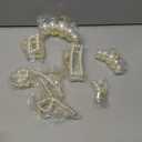 Pearl Hair Accessories for Women - 8PCS Claw Clips for Thick and Thin Hair, Barrettes for Styling and Weddings