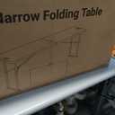 Byliable Folding Table 6ft Portable Heavy Duty Plastic Fold-in-Half Utility Foldable Table Plastic Dining Indoor Outdoor for Camping, Picnic and Party, White