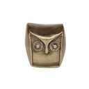 HD Designs Aluminum Owl Gold 3.6 Inches Home Decor Desk Table Shelf Figure