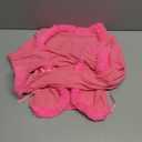 Sexy Women Long Sleeve Tie-up Cardigan Deep V Solid Crop Tops Fur Trim Fashion Knitted Sweaters (Large, Pink)