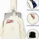 Corduroy Crossbody Sling Bag for Women, Cross Body Sling Chest Bag for Shopping Hiking with Dual Purpose Strap (Beige)