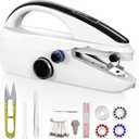 Handheld sewing machine, portable, mini sewing machine, easy to use, fast sewing speed, suitable for sewing clothes, fabric, DIY Home machine for beginners(Black)