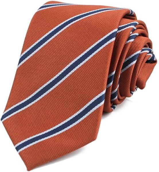 Men’s 2.75" Width Skinny Slim Ties | Liquid & Stain Resistant | Missionaries | Prom | Weddings (Brown)