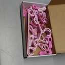 Hsei 5/10/40 Pack Baby Hangers with 10/20/80 Clips, Plastic Kids Pants Hangers for Nursery Closet Top and Bottom Clothes Hanger Set for Newborn Infant Toddler(30 Packs Total, Pink Series, 10.6 Inch)