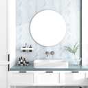 Modern Peel and Stick Wallpaper White and Blue Striped Wallpaper Boho Contact Paper 17.3''393'' Self Adhesive Wall Paper Removable Line Wallpapers Decorative for Bedroom Bathroom Cabinets Dcor