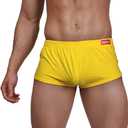 TADUANO Men's Underwear Boxer Trunk Low Rise Sexy Fashion Short Comfortable Sport Underpants(Yellow, 2XL)