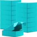 Cardboard Boxes Shipping Boxes,15 Pack Recyclable Corrugated Cardboard Box Small Mailing Storage Gift Boxes for Shipping, Mailing, Gifts Packaging, 6x6x2" (Blue)
