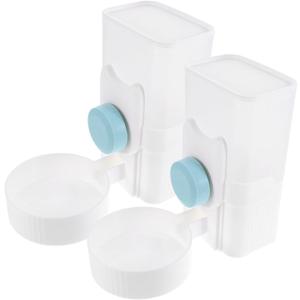 2pcs Automatic Pet Water Dispenser and Food Feeder for Cats Dogs and Kittens Hanging Design for Easy Installation and Cleaning