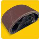 15 Pcs 4 x 21 Inch Assorted Aluminum Oxide Belt Sander Sanding Belt - 3 Each of 80/120/150/240/400 Grits