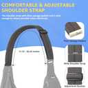 SlowTon Dog Carrier Sling - Thick Padded Shoulder Strap Adjustable Dog Carriers for Small Dogs, Puppy Carrier Purse for Pet Cat with Front Zipper Pocket Safety Belt Machine Washable (Gray, XS)