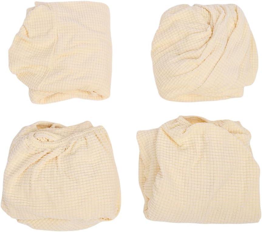 RV Dinette Cushion Covers, Stretchy Polyester Slipcovers for 39-50in Length with Elastic Band Design, for RV Furniture Sofa Seat Protection (Khaki)