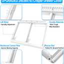 UPGRADED 240364793 Refrigerator Crisper Drawer Cover Frame Compatible with Frigidaire Crisper Drawer Replacement 240364713 Crisper Pan Cover Unit 240364763 240364786 Fridge Crisper Shelf Cover