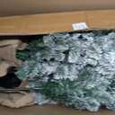 Cinnvoice 3 Pack Pre-lit Christmas Trees with Lights,Fully Flocked Snow, Size: 2' 3' 4'