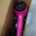 Conair Hair Dryer with Retractable Cord, 1875W Blow Dryer, 3 Heat Settings, 2 Speeds, Blow Dryer with Diffuser and Concentrator Attachments, Ionic + Tourmaline Technology, Pink