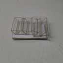 Floroom 6 Pack 5x7 Inch Clear Acrylic Sign Holders, Double-Sided Gold Display Stand Picture Frames for Table Numbers, Menus, Flyers, Weddings, and Offices