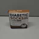 Pembrook Diabetic Socks for Men - 6 Pairs Crew Diabetic Neuropathy Socks for Men | Non Binding (Gray)