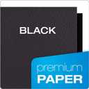 Oxford Monogram Executive Twin Pocket Folders, Letter Size, Black with Gold Foil Trim, 4 Pack (04161EE), 9" x 11 7/8"