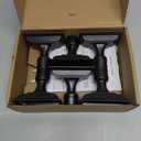 Homemory 6 Pcs Window Candles with Sensor Dusk to Dawn, Ivory Electric Window Candle Flickering, Christmas Fake Candles Battery Operated, Led Candlesticks with Black Holders for Xmas Holiday Decor