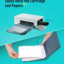 Liene Amber M100/M200/M110/M210 4x6" Photo Printer 80 Sheets Photo Paper & 2 Ink Cartridges Refill, Dye Sublimation, Only for Liene DHP512/DHP513/DHP514/DHP515 Printer, for Display, Framing, Scrapbook