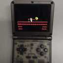 Powkiddy V90S Retro Handheld Console - 10,000+ Preloaded Games, Foldable Clamshell Design, 3.5" IPS Screen, 4-6 Hour Battery, Dual TF Slots (Transparent Black)