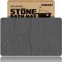 32 * 20 Stone Bath Mat Extra Large Diatomaceous Earth Non-Slip Shower Mat Quick Drying Diatomite Bath Stone Mats for Bathroom