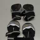 QUMY 4PCS Dog Boots for Large Dogs, Medium Dog Shoes & Paw Protectors for Hot Pavement, Summer Heat Protection, Mesh Breathable Nonslip Dog Booties for Hardfloors, Walking Running Hiking Black Size 7