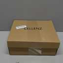 CELLENZ Stiletto Women High Heels: 4.3 Inch Comfortable Heels Prom Party Wedding, Peep Toe Platform Heels, Black White Silver Gold Strappy Heel Sandals, Size 8