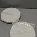 BTaT- Porcelain Dinner Plates With Gold Trim, 10.5 Inch, Set of 6, White Plate Set, Bulk