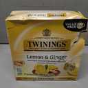 3 x Twinings Lemon & Ginger Herbal Tea Individually Wrapped Bags, 100 Count (Pack of 1), Tangy Lemon, Spicy Ginger, Naturally Caffeine-Free, Enjoy Hot or Iced, 100 Teabags (EXP 02/19/29)