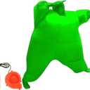 Qshine Adult Inflatable Full Body Jumpsuit Cosplay Costume Halloween Funny Fancy Dress Blow Up Party Toy (Green)