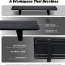 ULTRARM Moodular Wooden Monitor Stand Desk Organizer, Standard 33.4" Black