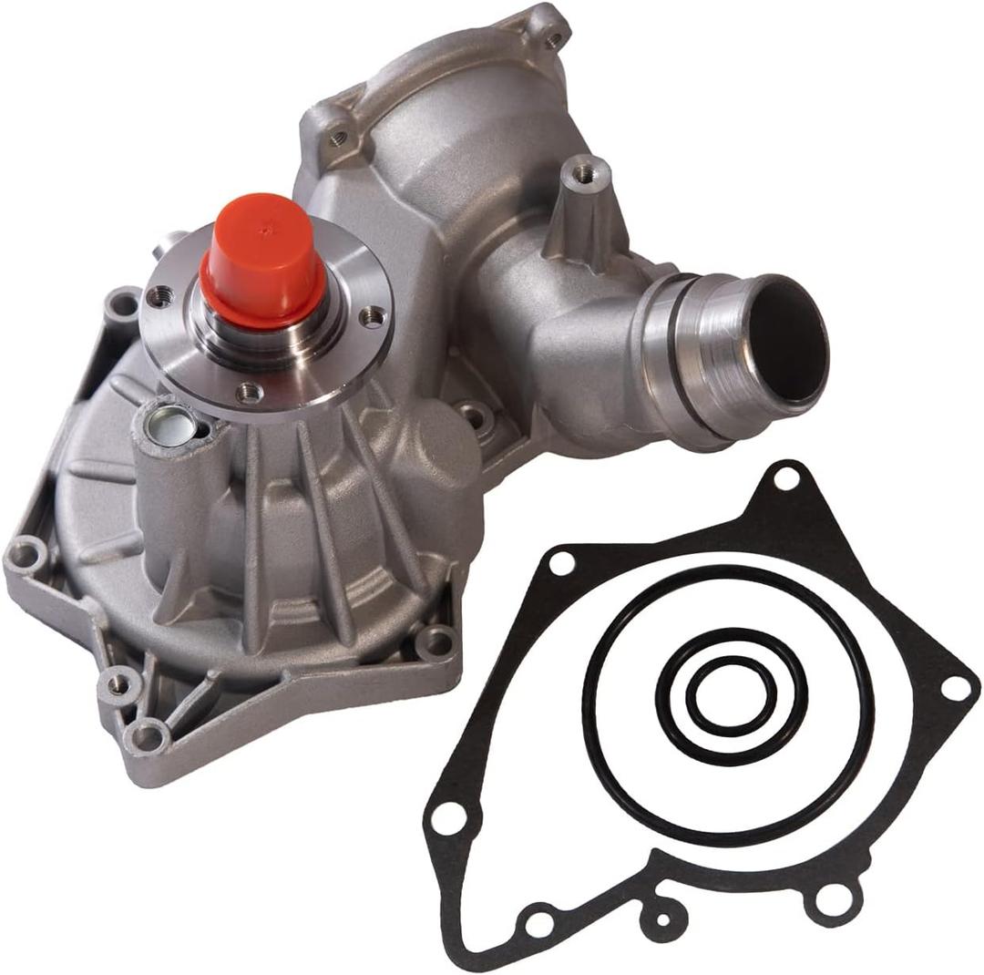 TUCAREST AW9465 Professional Water Pump Kit w/Gasket (For 4.4L;ENG. DESG:M62) Compatible With 1999-2003 B-M-W 540i, 99-01 740i 740iL, 00-03 BMW X5, 03-05 Range Rover HSE [# 11510393336 PEB000030]